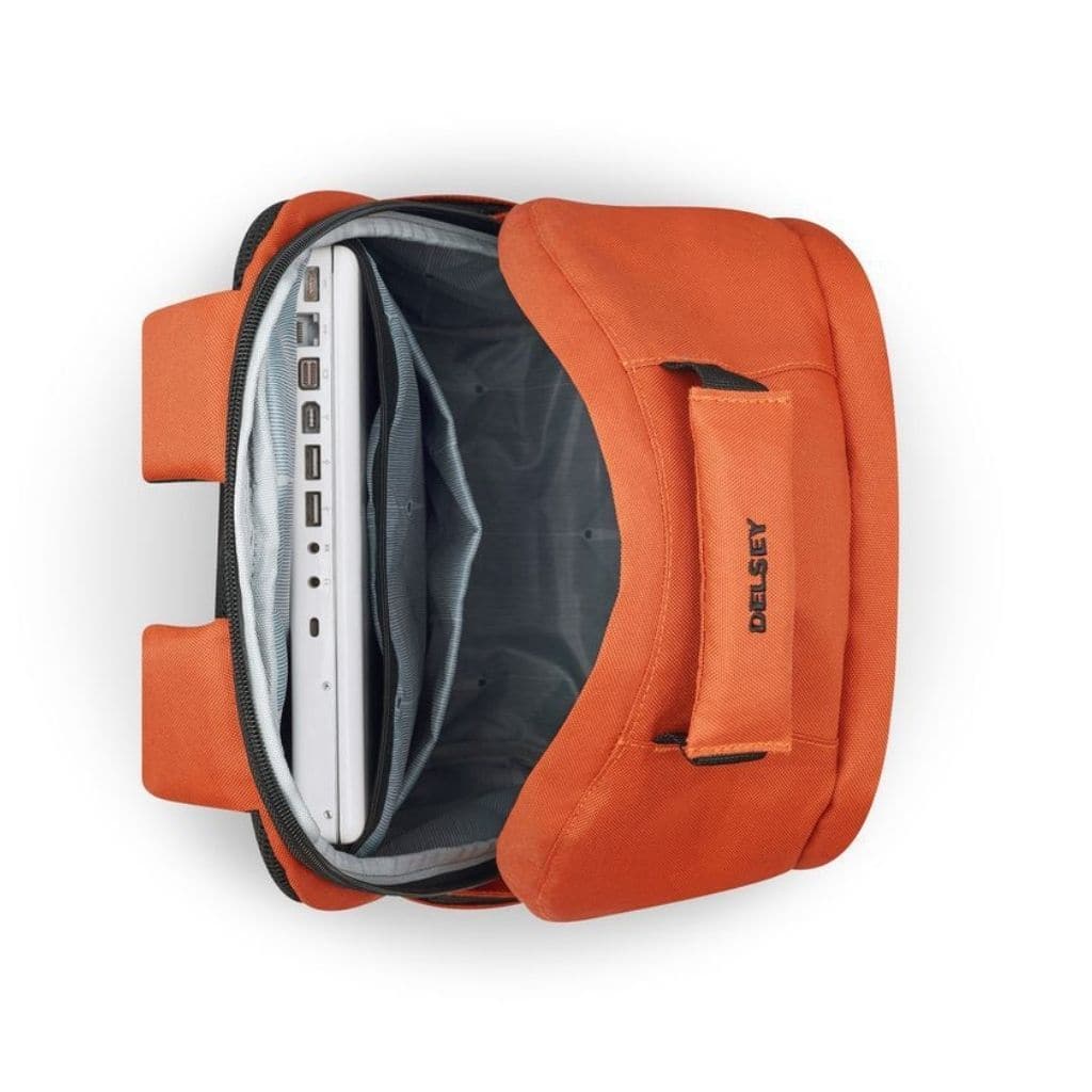 Delsey Securban 13” Laptop Backpack - Orange - Love Luggage