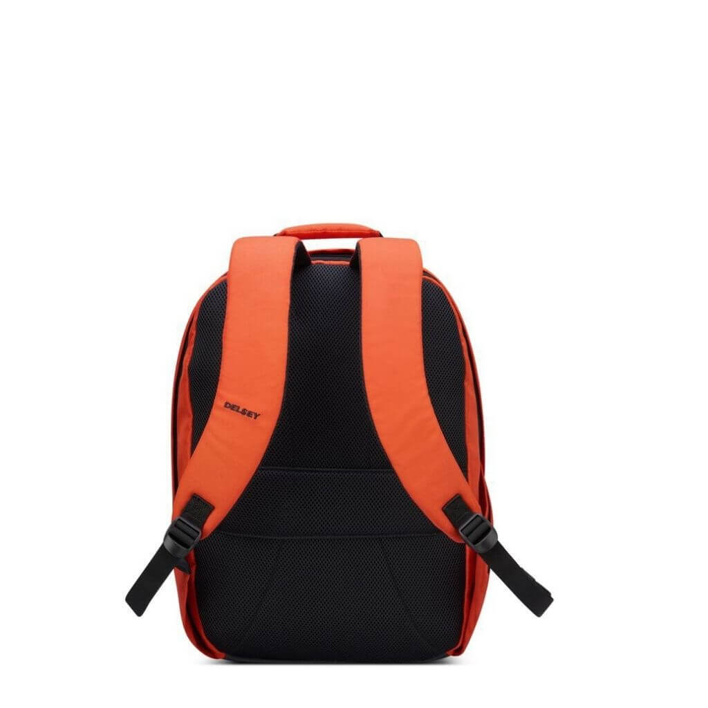 Delsey Securban 15.6” Laptop Backpack - Orange - Love Luggage
