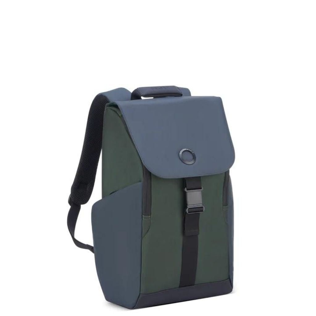 Delsey Securflap Business 15" Laptop Backpack Army - Love Luggage