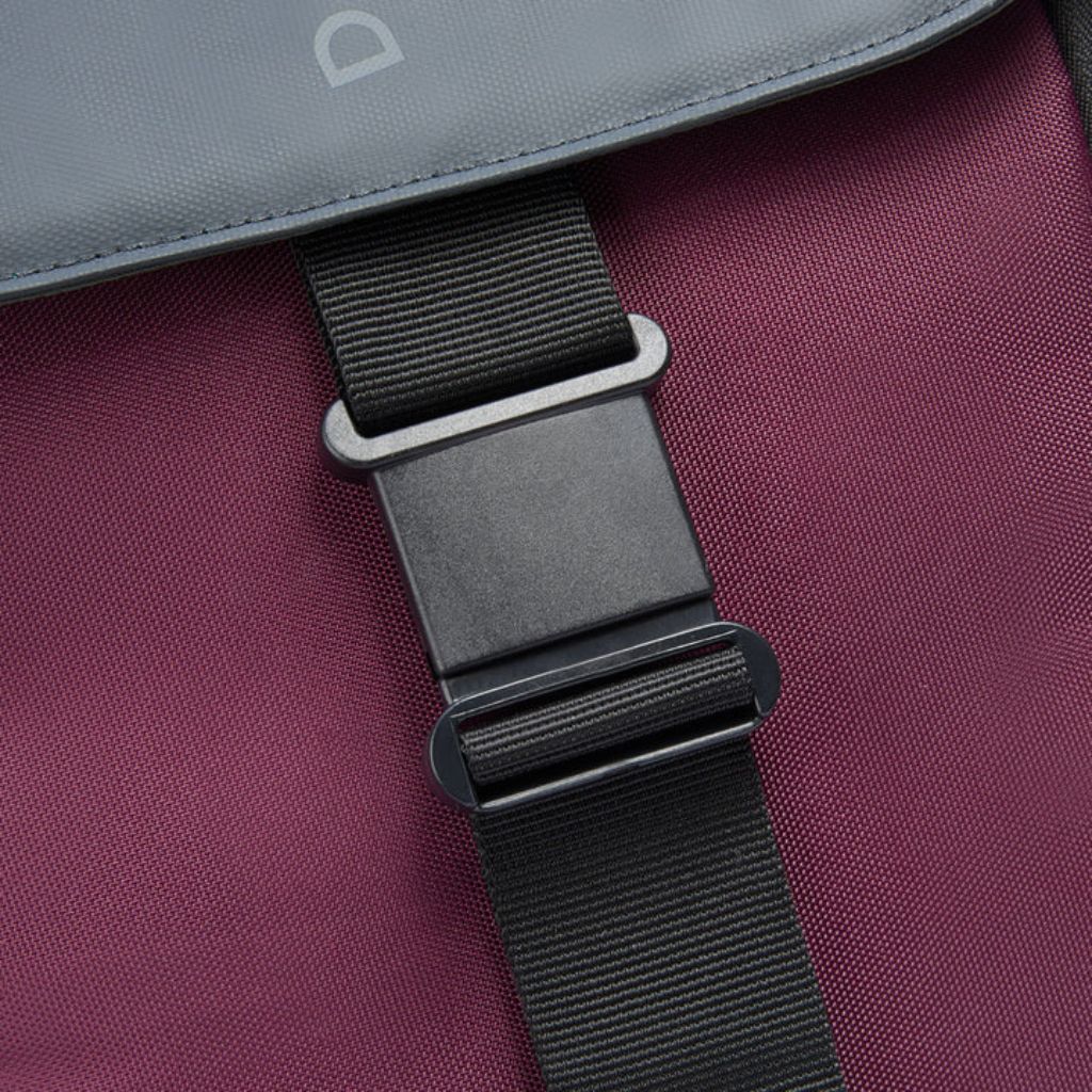 Delsey Securflap Business 15" Laptop Backpack Burgundy - Love Luggage