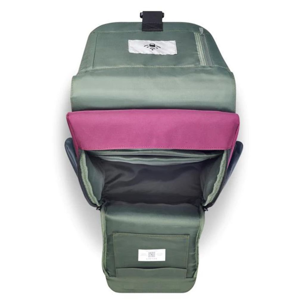 Delsey Securflap Business 15" Laptop Backpack Burgundy - Love Luggage