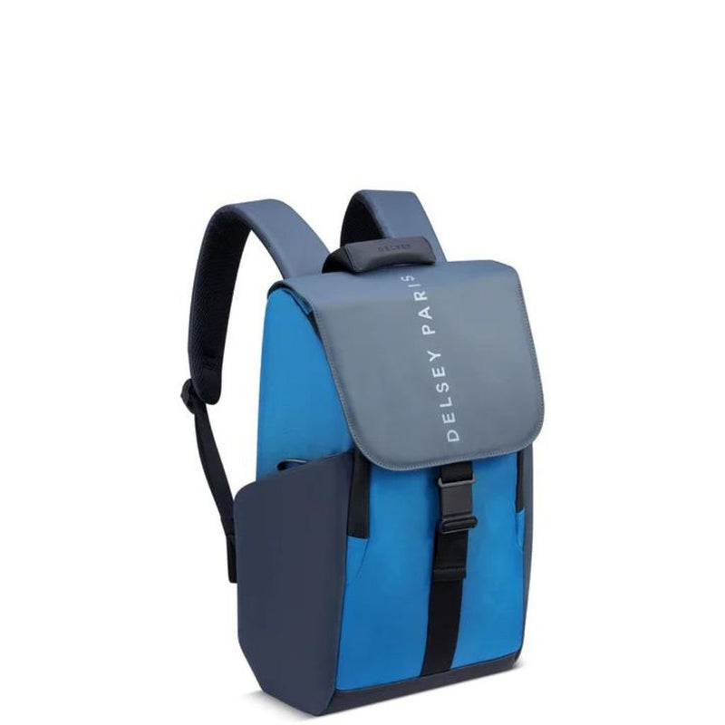Delsey Securflap Business 15" Laptop Backpack Navy - Love Luggage