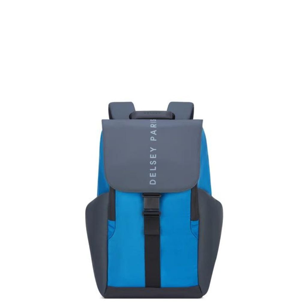 Delsey Securflap Business 15" Laptop Backpack Navy - Love Luggage