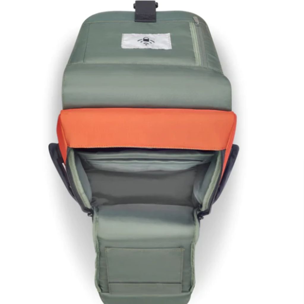 Delsey Securflap Business 15" Laptop Backpack Orange - Love Luggage