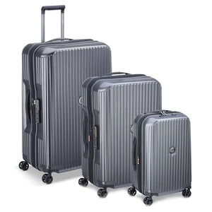 Delsey Securitime ZIP 3 PC Luggage Set - Anthracite - Love Luggage