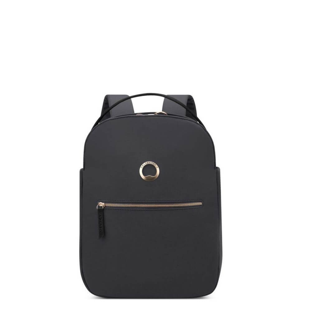 Delsey Securstyle 13.3” Laptop Backpack Black On Sale Free