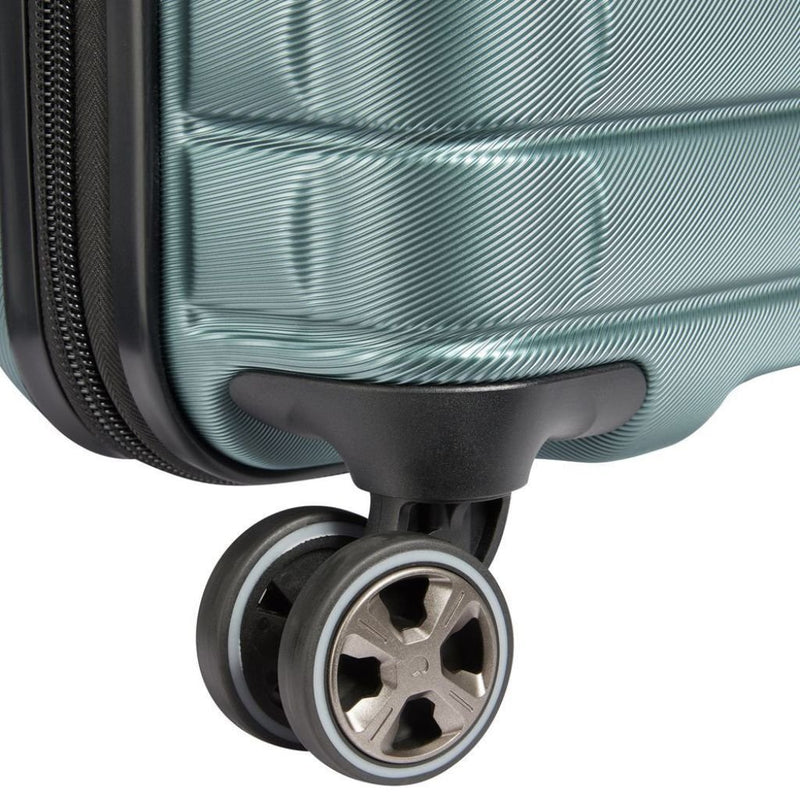 Delsey Shadow 55cm Expandable Carry On Luggage - Green - Love Luggage