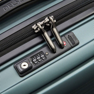 Delsey Shadow 55cm Expandable Carry On Luggage - Green - Love Luggage