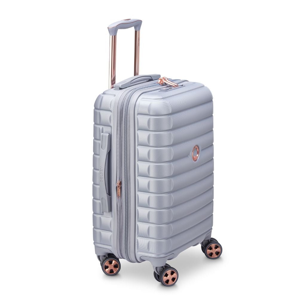 lancering Opblazen Bemiddelaar Delsey Shadow 55cm Expandable Carry On Luggage - Platinum | On Sale today -  Love Luggage