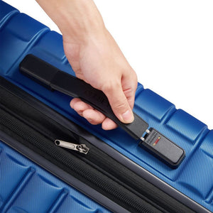 Delsey Shadow 66cm Expandable Medium Luggage - Blue - Love Luggage