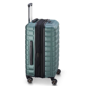 Delsey Shadow 66cm Expandable Medium Luggage - Green - Love Luggage