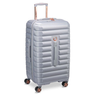 Delsey Shadow 73cm Large Trunk - Platinum - Love Luggage