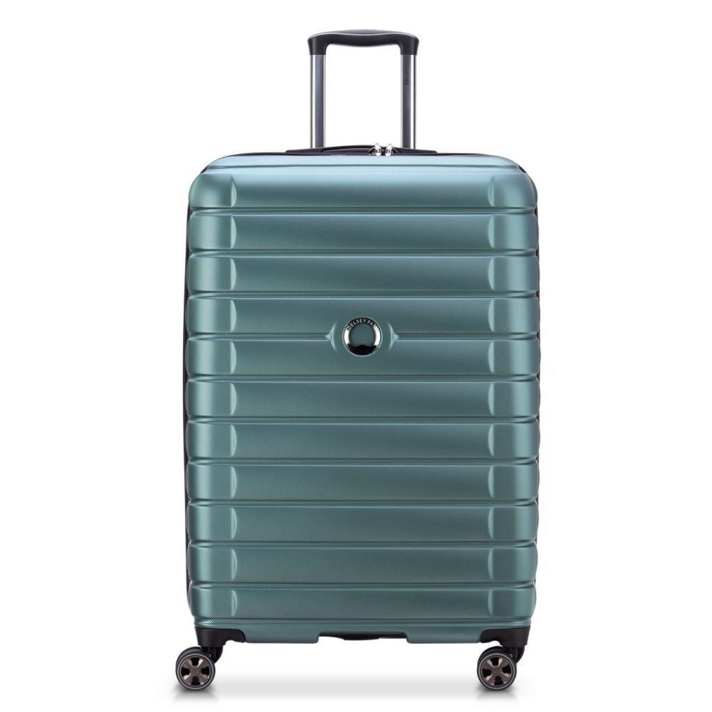 Delsey Shadow 75cm Expandable Large Luggage - Green - Love Luggage