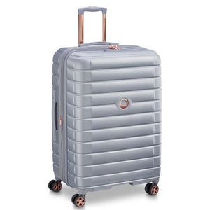 Delsey Shadow 75cm Expandable Large Luggage - Platinum - Love Luggage