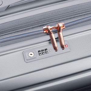 Delsey Shadow 75cm Expandable Large Luggage - Platinum - Love Luggage
