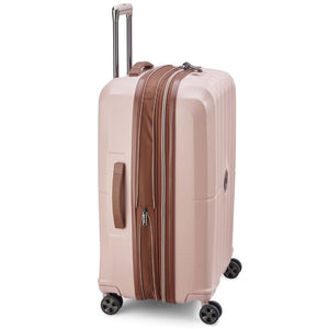 Delsey St Tropez 67cm Expandable Medium Luggage - Pink - Love Luggage