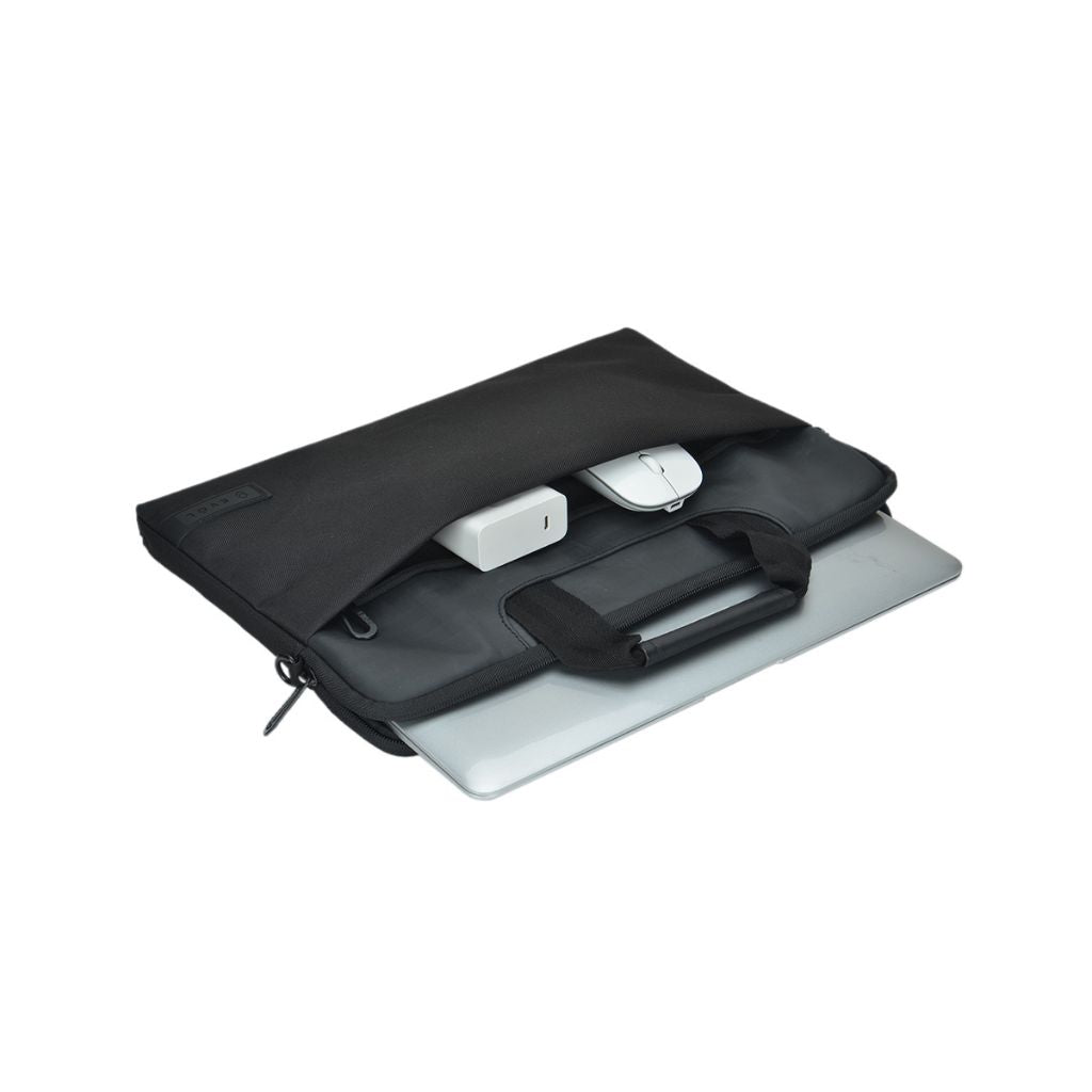 Evol 14.1″ Byron Slim Laptop Brief - Black - Love Luggage