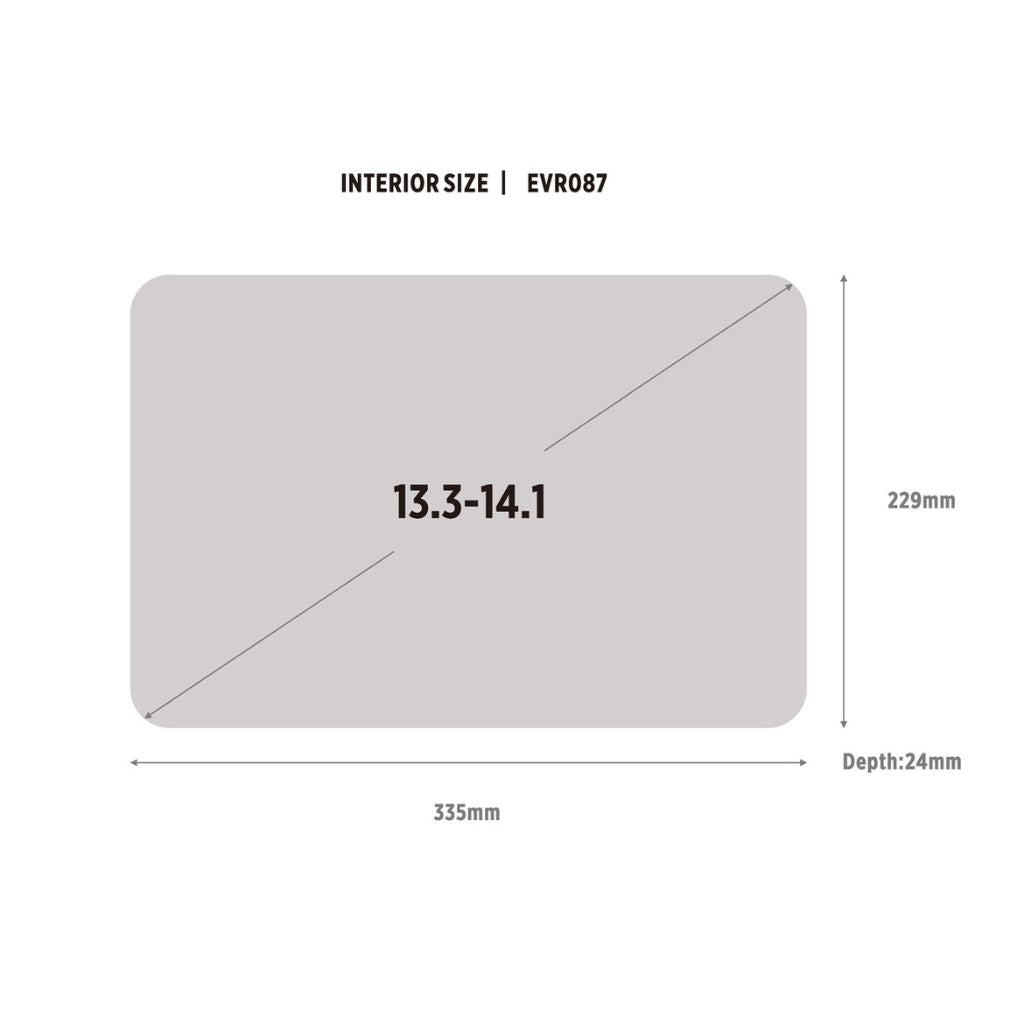 Evol 14.1″ Slim Laptop Brief - Recycled Material - Navy - Love Luggage