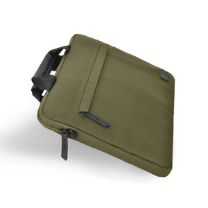 Evol 14.1″ Slim Laptop Brief - Recycled Material - Olive - Love Luggage