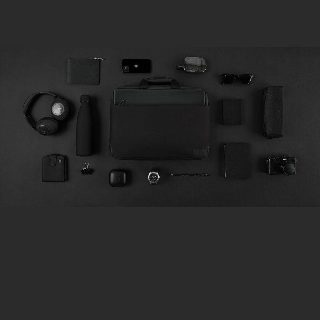 Evol 15.6″ Byron Shoulder Laptop Brief - Black - Love Luggage