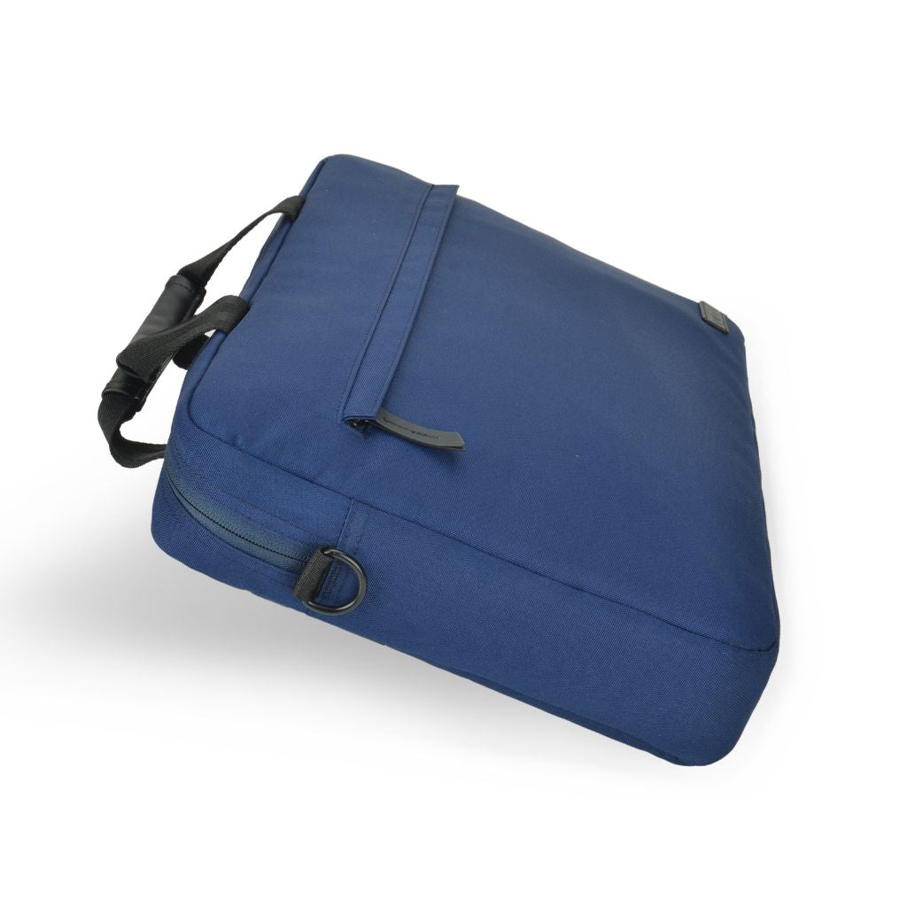 Evol 15.6″ Laptop Brief Shoulder Bag - Recycled Material - Navy - Love Luggage