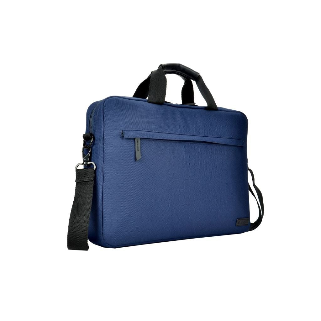 Evol 15.6″ Laptop Brief Shoulder Bag - Recycled Material - Navy - Love Luggage