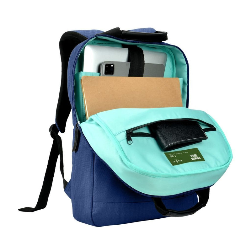 Evol - 15.6" Laptop Recycled Business backpack - Navy - Love Luggage