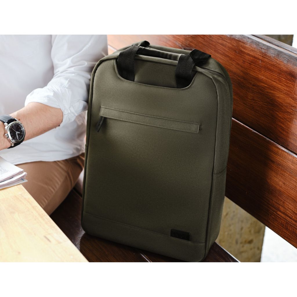 Evol - 15.6" Laptop Recycled Business backpack - Olive - Love Luggage