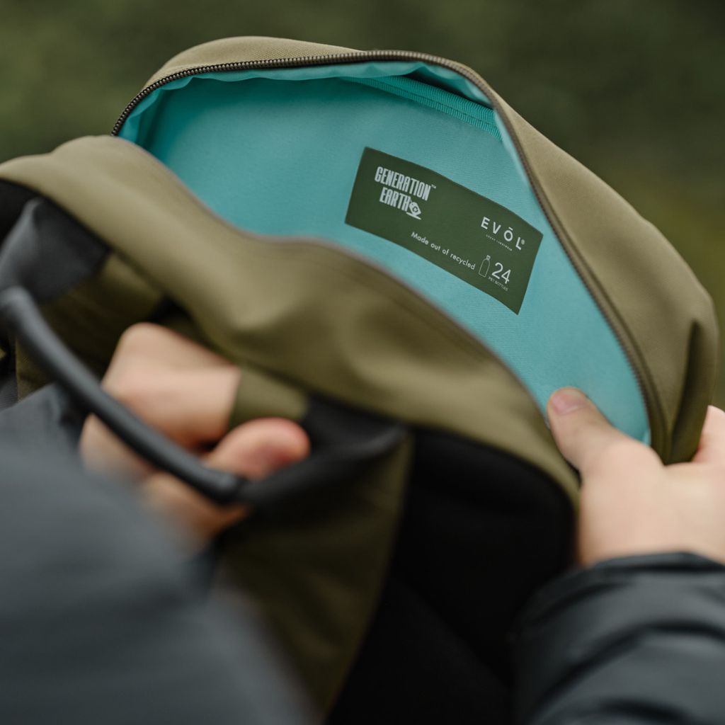 Evol - 15.6" Laptop Recycled Business backpack - Olive - Love Luggage