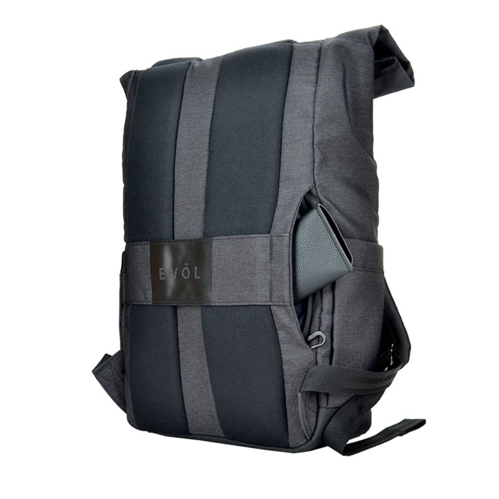 Evol - Hampton 15.6" Laptop Business backpack - Charcoal Grey - Love Luggage