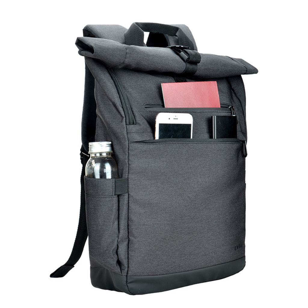 Evol - Hampton 15.6" Laptop Business backpack - Charcoal Grey - Love Luggage