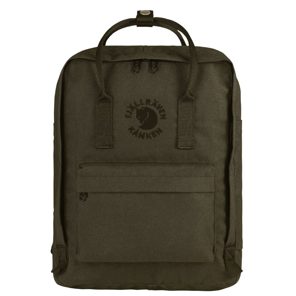 Fjallraven RE - KÅNKEN Backpack Dark Olive - Love Luggage