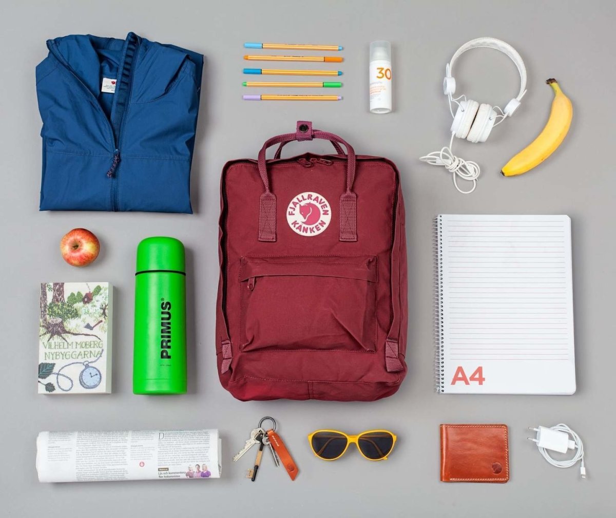 Fjallraven RE - KÅNKEN Backpack Ox Red - Love Luggage