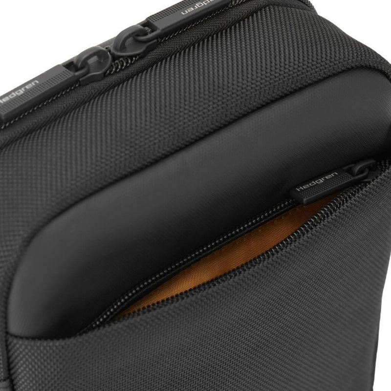 Hedgren App Crossbody Vertical 7" Pouch / Bag RFID Black - Love Luggage