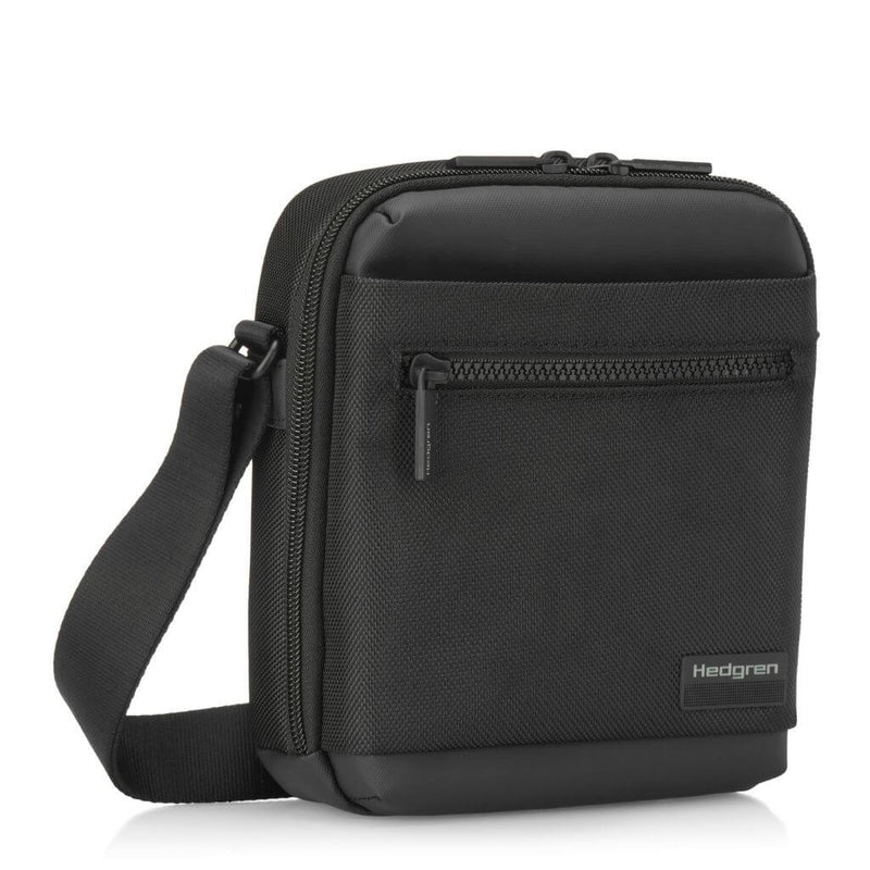 Hedgren App Crossbody Vertical 7" Pouch / Bag RFID Black - Love Luggage