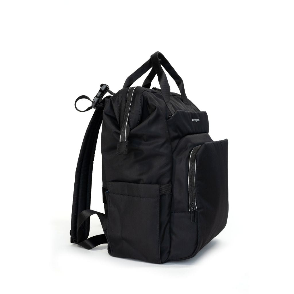 Hedgren Cherub Baby Backpack with Changing Mat Black - Love Luggage