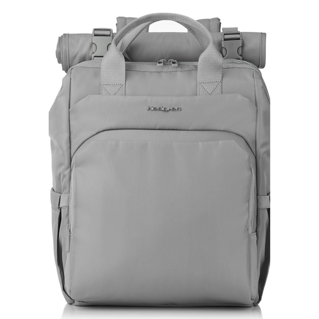 Hedgren Cherub Baby Backpack with Changing Mat Grey - Love Luggage