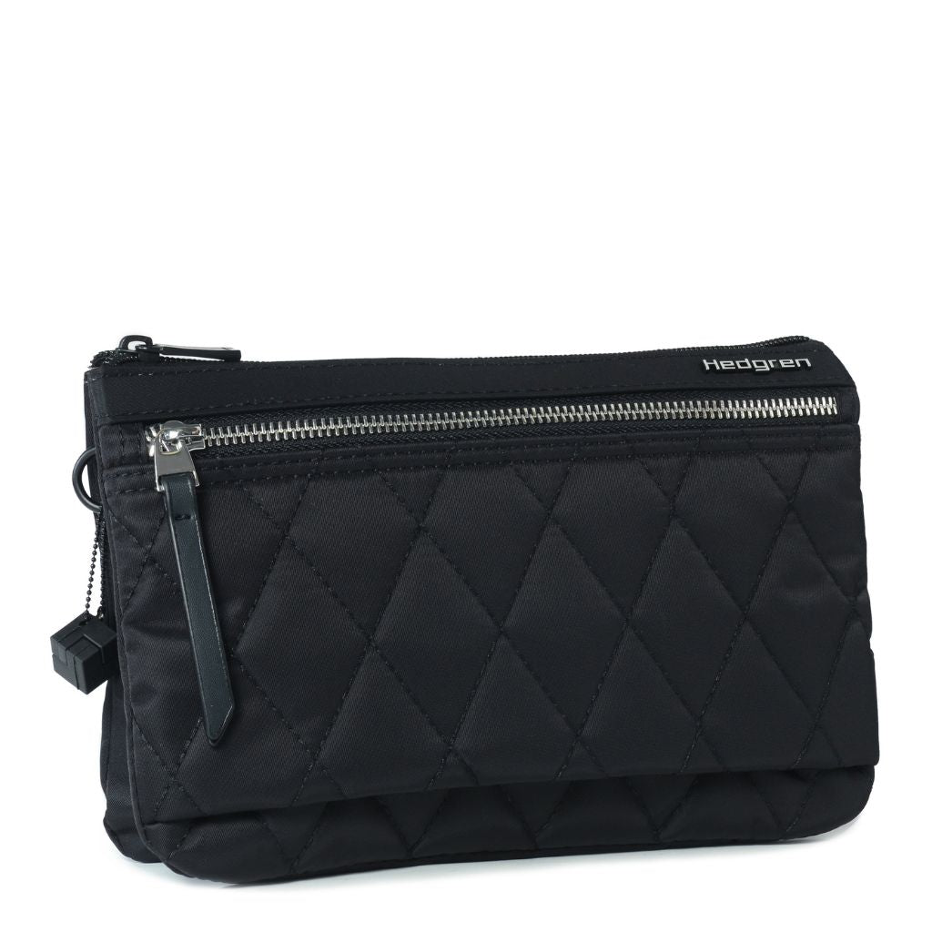 Hedgren Emma Crossbody Bag RFID Quilted Black - Love Luggage