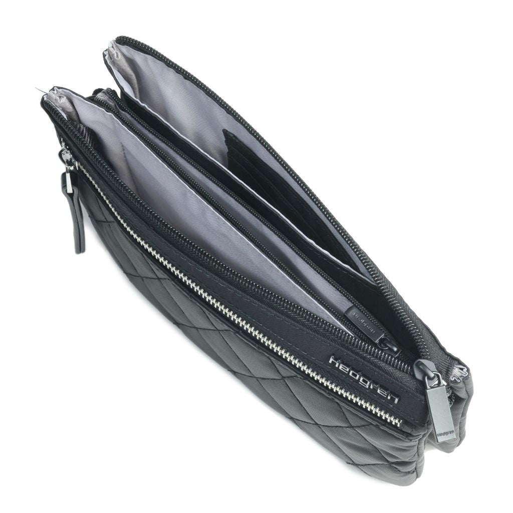 Hedgren Emma Crossbody Bag RFID Quilted Black - Love Luggage