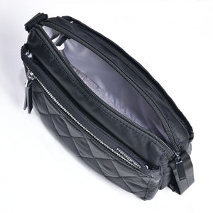 Hedgren Eye Crossbody Bag RFID Quilted Black - Love Luggage