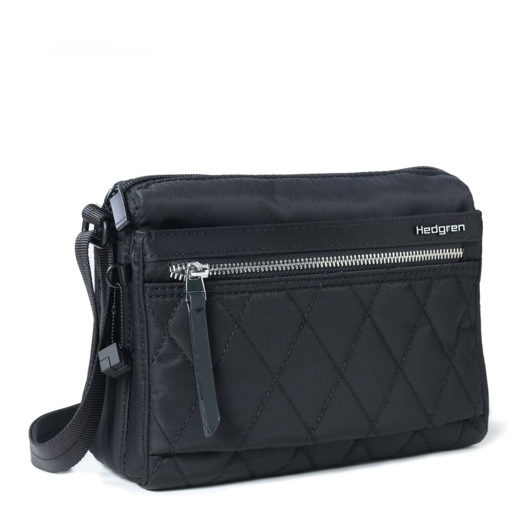 Hedgren Eye Crossbody Bag RFID Quilted Black - Love Luggage