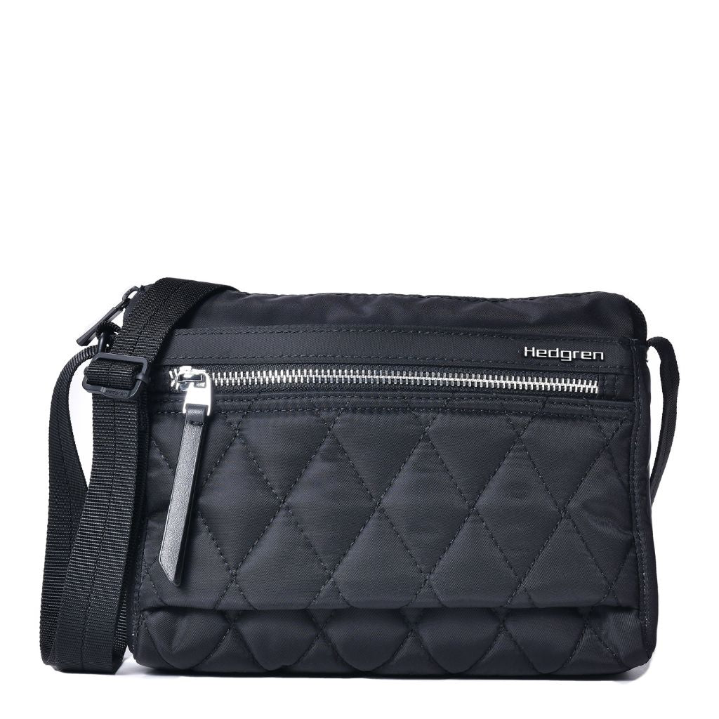 Hedgren Eye Crossbody Bag RFID Quilted Black - Love Luggage