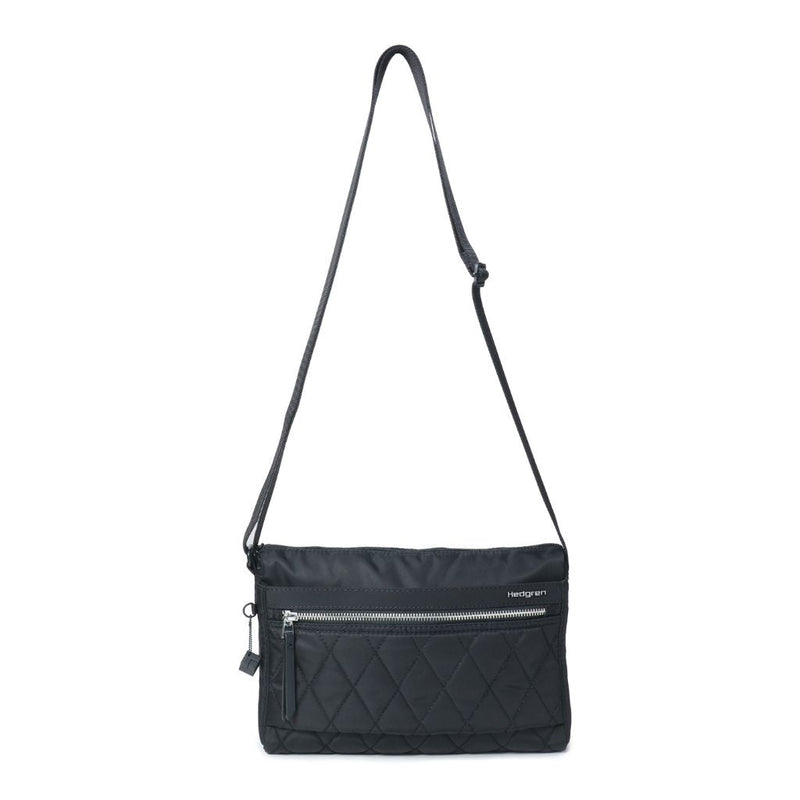 Hedgren Eye Medium Crossbody Bag RFID Quilted Black - Love Luggage