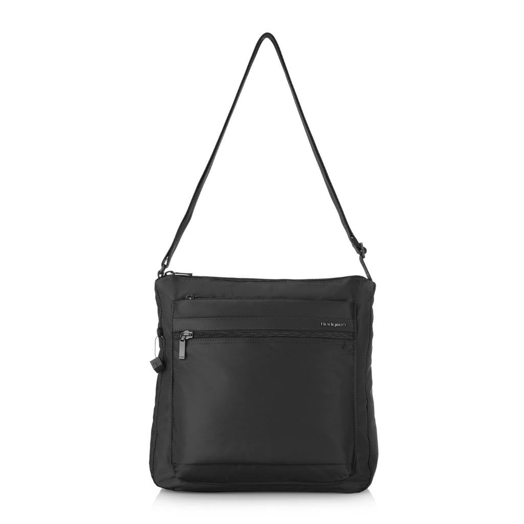 Hedgren Fanzine Vertical Crossbody RFID Bag Black - Love Luggage