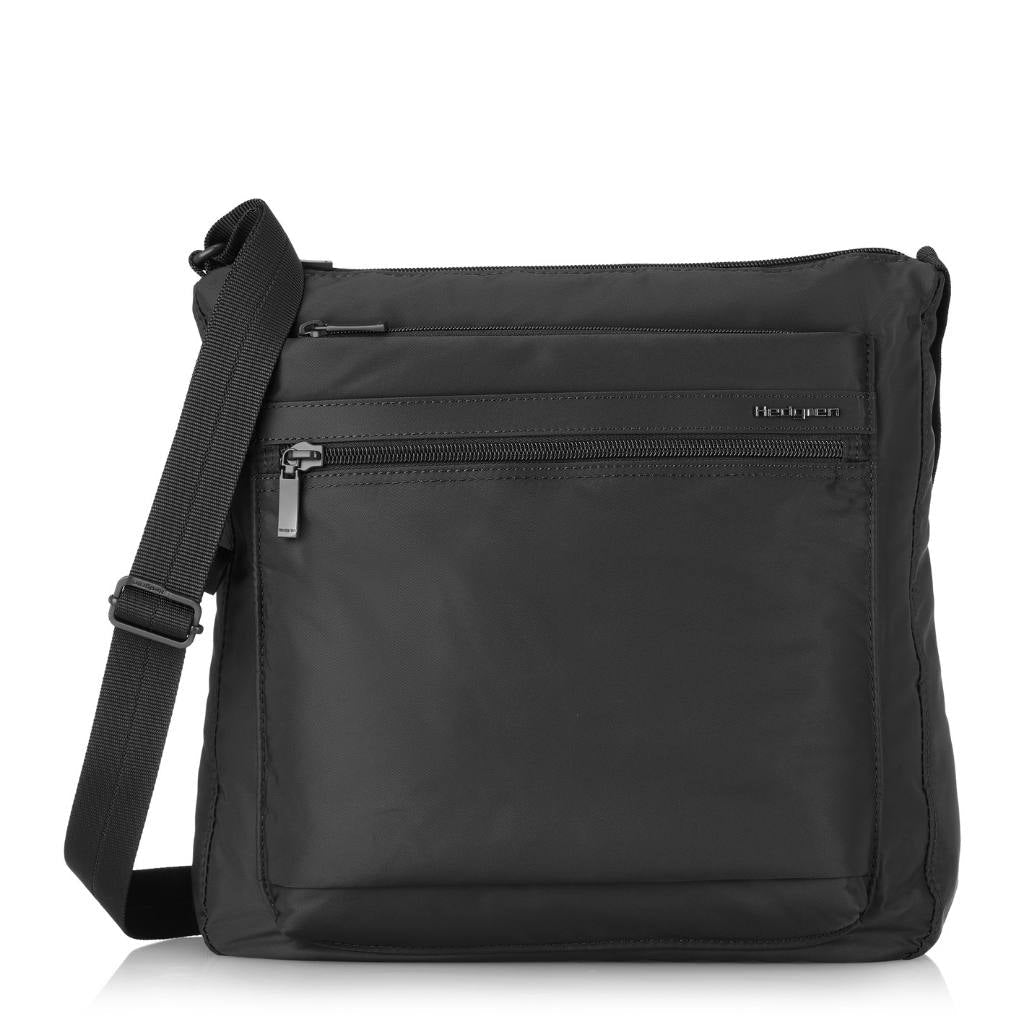 Hedgren Fanzine Vertical Crossbody RFID Bag Black - Love Luggage
