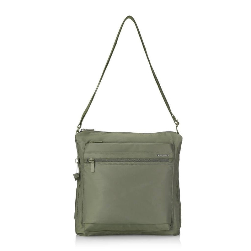 Hedgren Fanzine Vertical Crossbody RFID Bag Black - Love Luggage