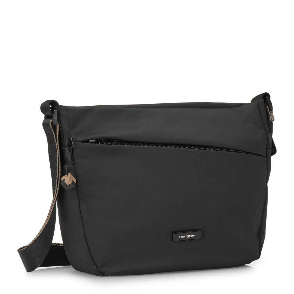 Hedgren Gravity Medium Crossbody Shoulder Bag - Black - Love Luggage