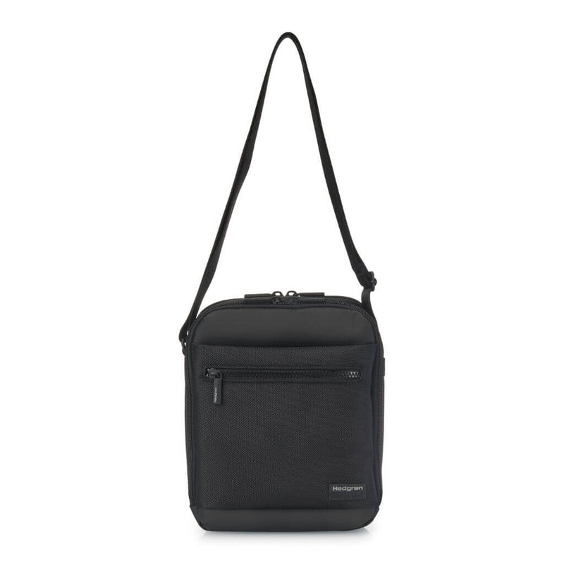 Hedgren Inc Crossbody Vertical 10" Pouch / Bag RFID Black - Love Luggage