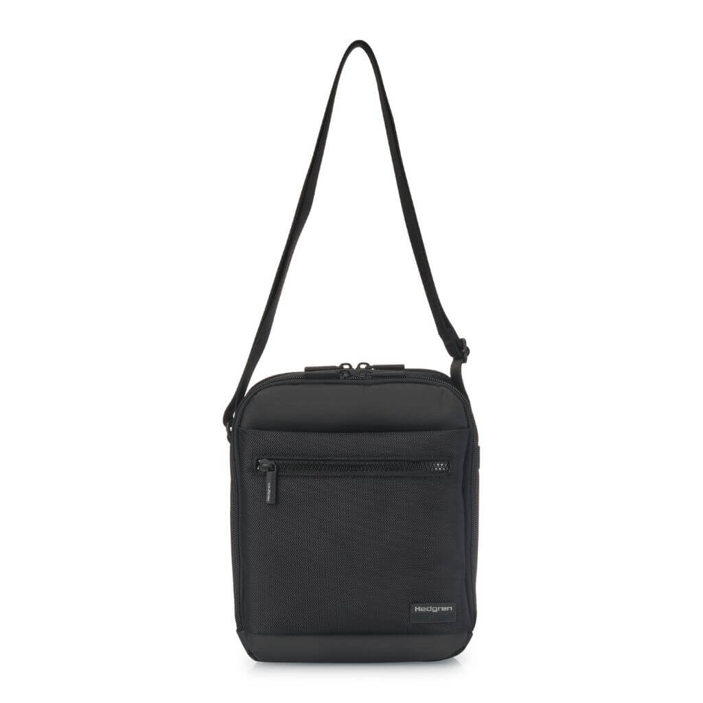 Hedgren Inc Crossbody Vertical 10" Pouch / Bag RFID Grey - Love Luggage