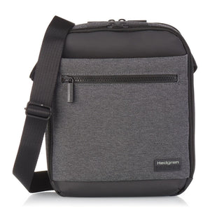 Hedgren Inc Crossbody Vertical 10" Pouch / Bag RFID Grey - Love Luggage